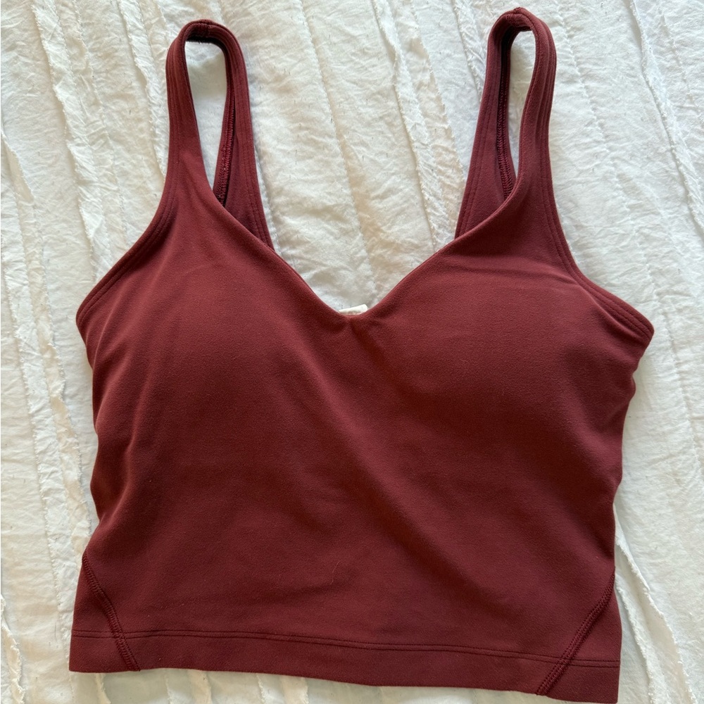Maroon/Garnet Lululemon Align Tank Size 2